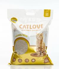 Catlove ทรายแมวเบนโทไนต์ 10L(8Kg.)